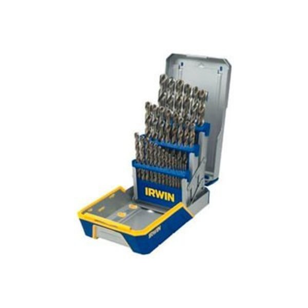 Irwin 29 Pc. Drill Bit Industrial Set Case, Cobalt-Bulk M42 3018002B